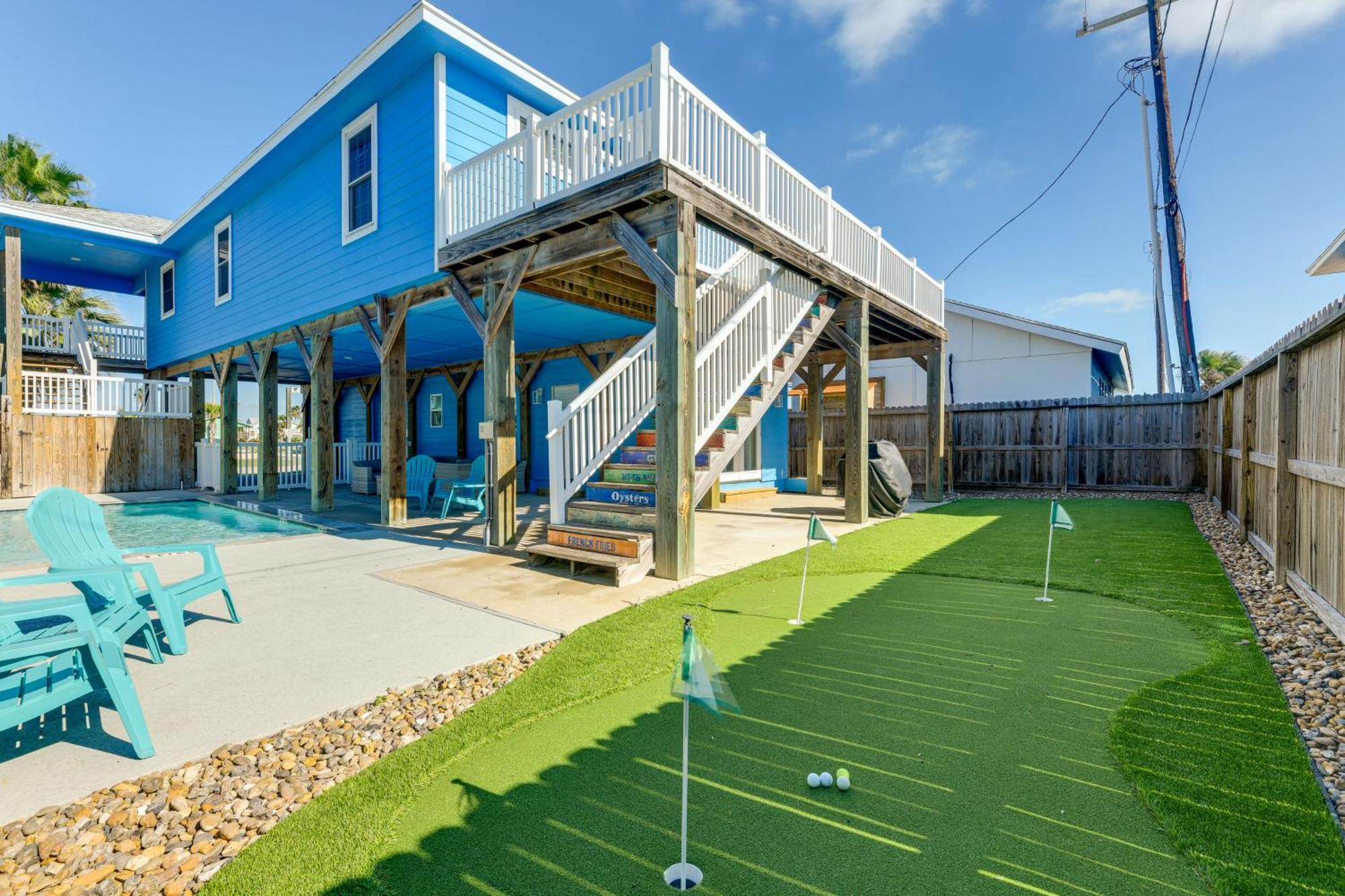 Trendy Port Aransas Home With Private Pool And Deck! エクステリア 写真